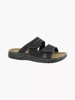 Easy Street Zwarte Slipper Klittenband