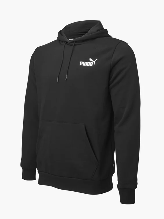 Puma Zwarte ESS Small Logo Hoodie FL - Afbeelding 5
