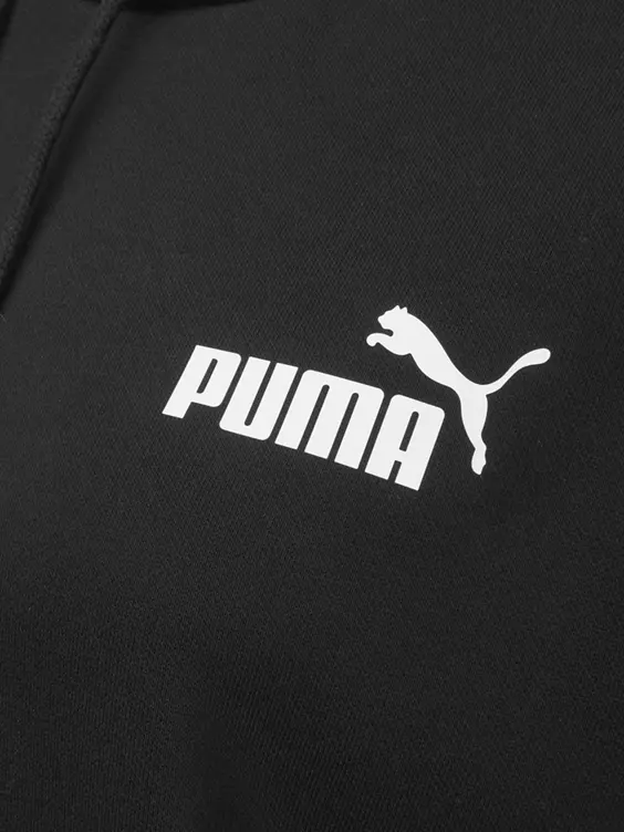 Puma Zwarte ESS Small Logo Hoodie FL - Afbeelding 3