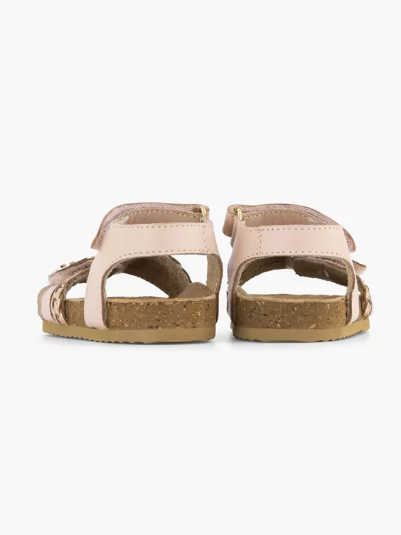 Roze Leren Sandal Klittenband - Afbeelding 4