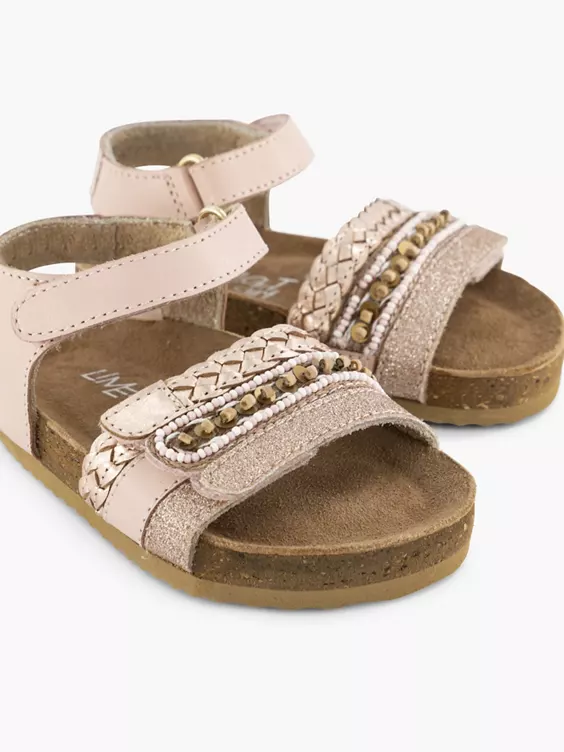 Roze Leren Sandal Klittenband - Afbeelding 5