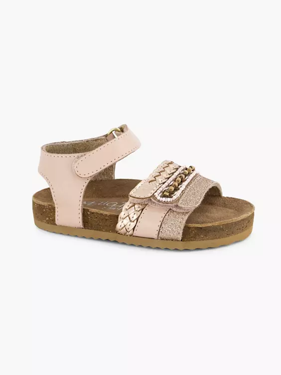 Roze Leren Sandal Klittenband - Afbeelding 6