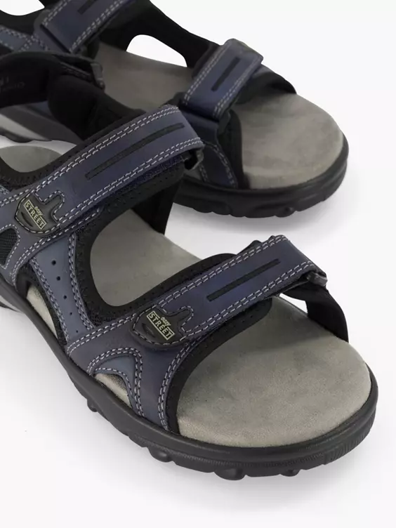Easy Street Blauwe Sandaal Klittenband - Afbeelding 5