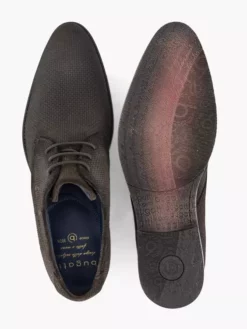 Bugatti Donkerbruine Suède Veterschoen -Skechers Winkel 2108807 H5