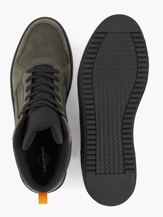Khaki Halfhoge Sneaker - Afbeelding 3
