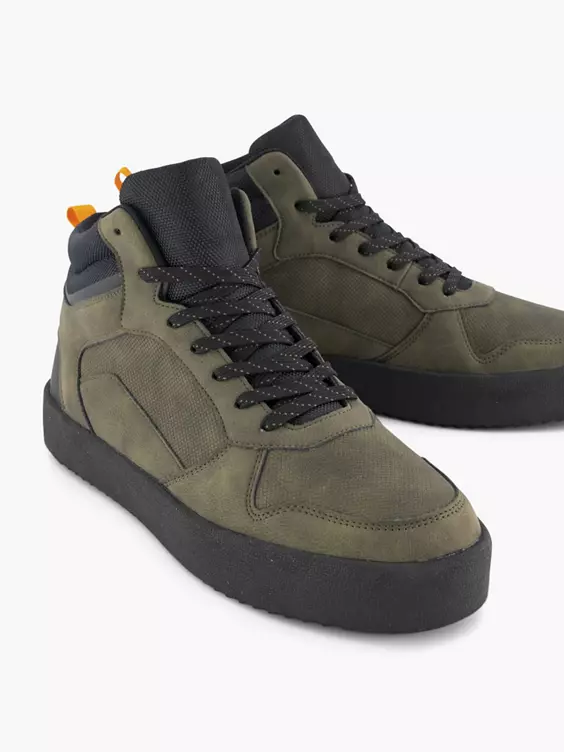 Khaki Halfhoge Sneaker - Afbeelding 5