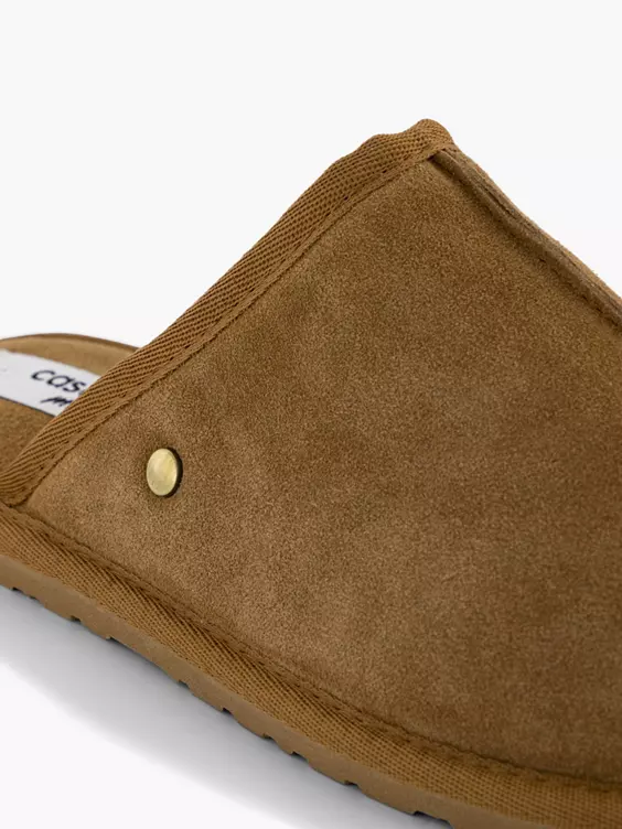 Cognac Leren Instap Pantoffel - Afbeelding 5