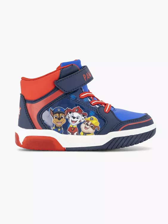 Paw Patrol Blauwe Hoge Sneaker Lichtjes
