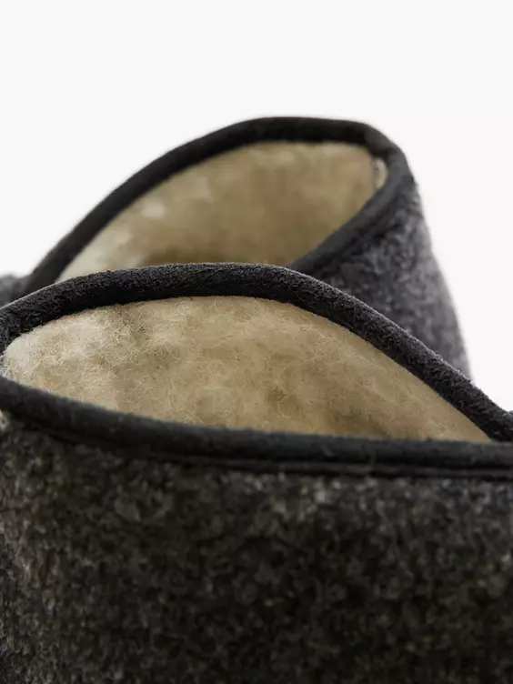 Grijze Pantoffel Klittenband - Afbeelding 5