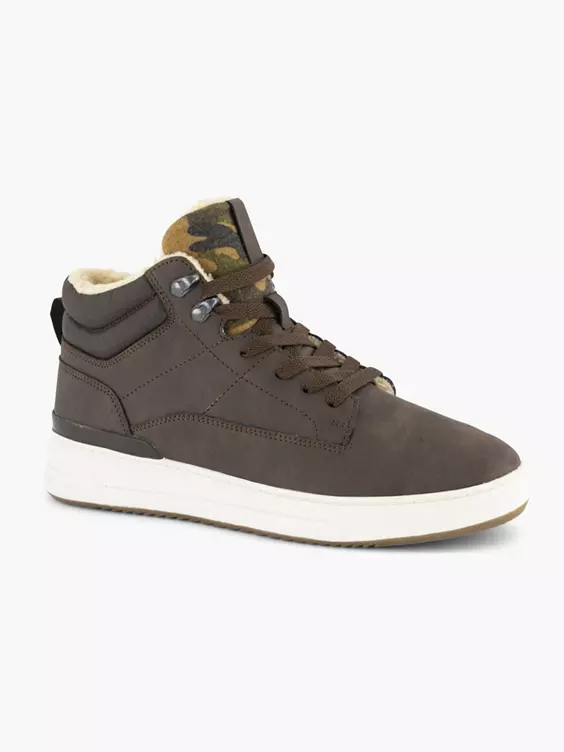 Bruine Hoge Sneaker Gevoerd - Afbeelding 6