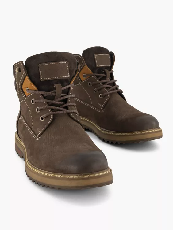 Bruine Leren Veterboot - Afbeelding 5