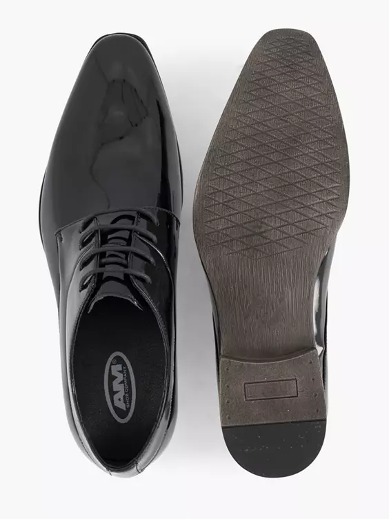 Zwarte Veterschoen Lak - Afbeelding 3