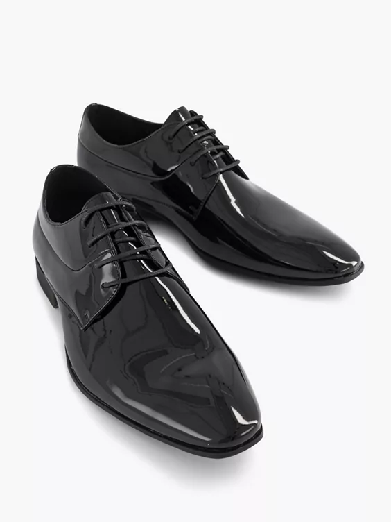 Zwarte Veterschoen Lak - Afbeelding 5