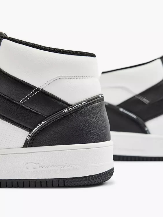 Champion Zwart/ Witte Rebound 2.0 Mid - Afbeelding 5