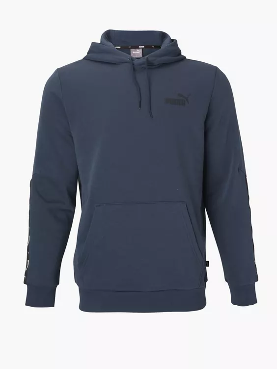 Puma Donkerblauwe ESS+ Tape Hoodie FL