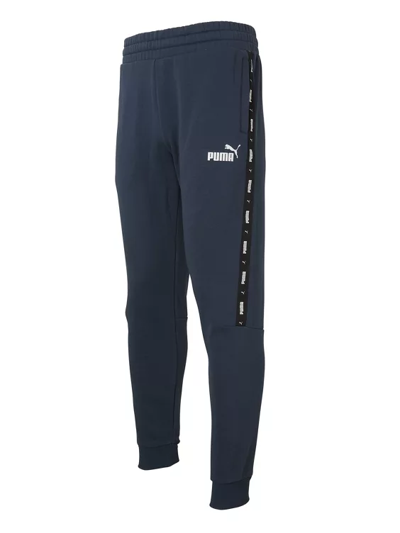 Puma Donkerblauwe ESS+ Tape Sweatpants FL Cl - Afbeelding 4