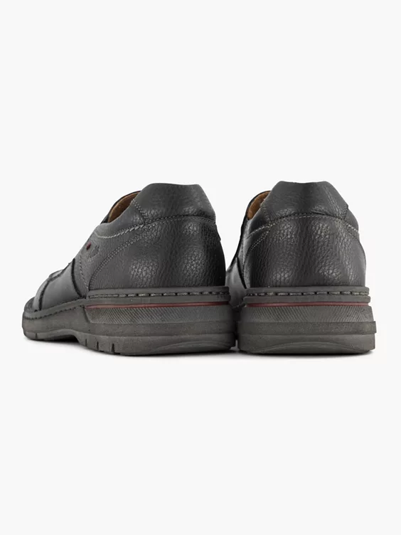 Zwarte Leren Instapper - Afbeelding 4