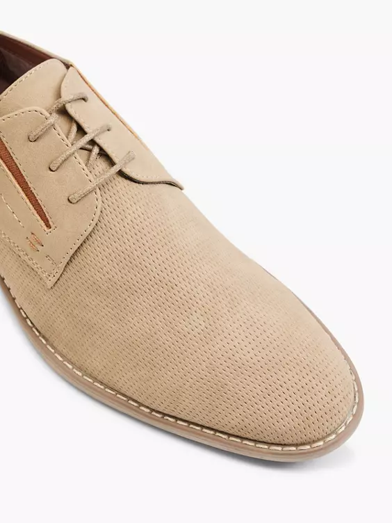 Zandkleurige Veterschoen - Afbeelding 2