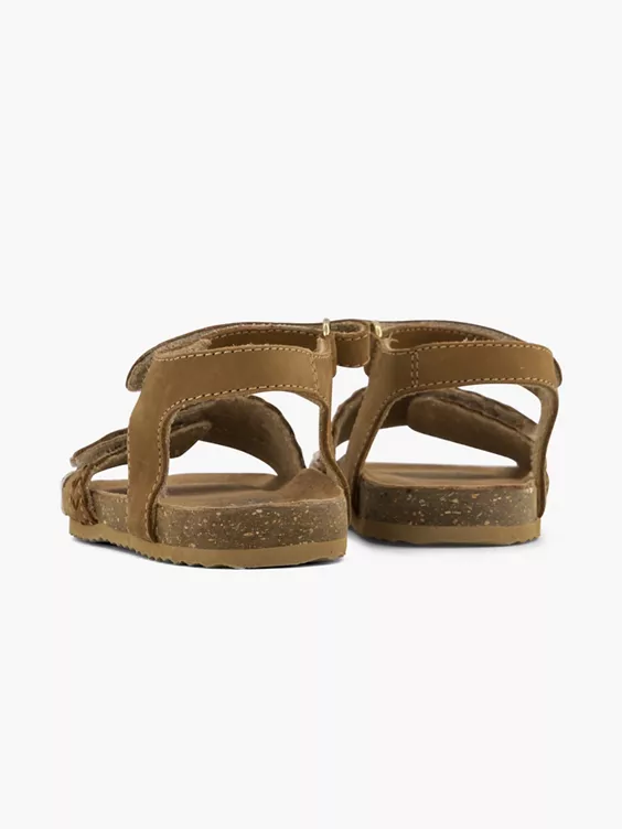 Bruine Leren Sandalen Panterprint - Afbeelding 4