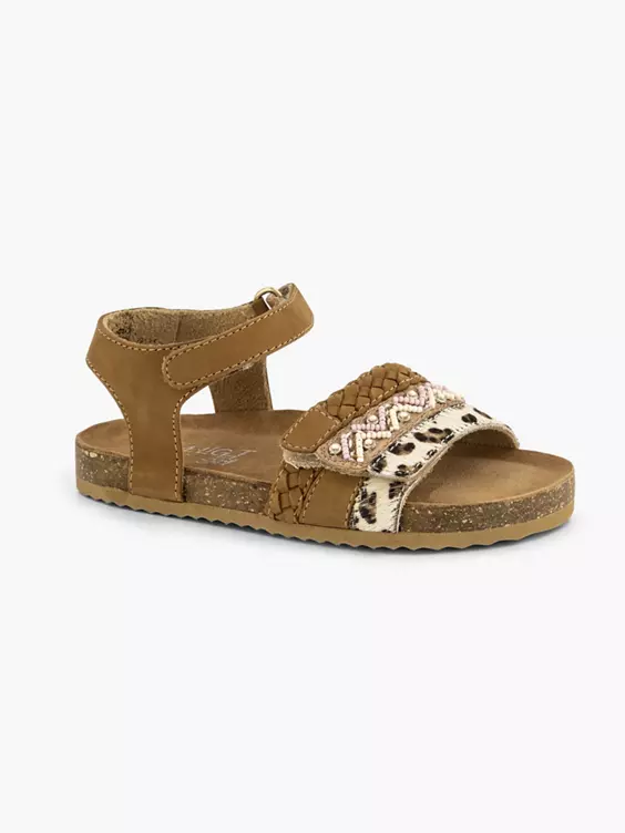 Bruine Leren Sandalen Panterprint - Afbeelding 6
