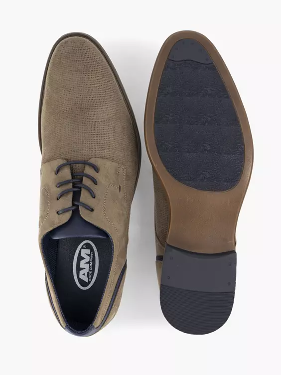 Taupe veterschoen Taupe Veterschoen -Skechers Winkel 2181996 H3