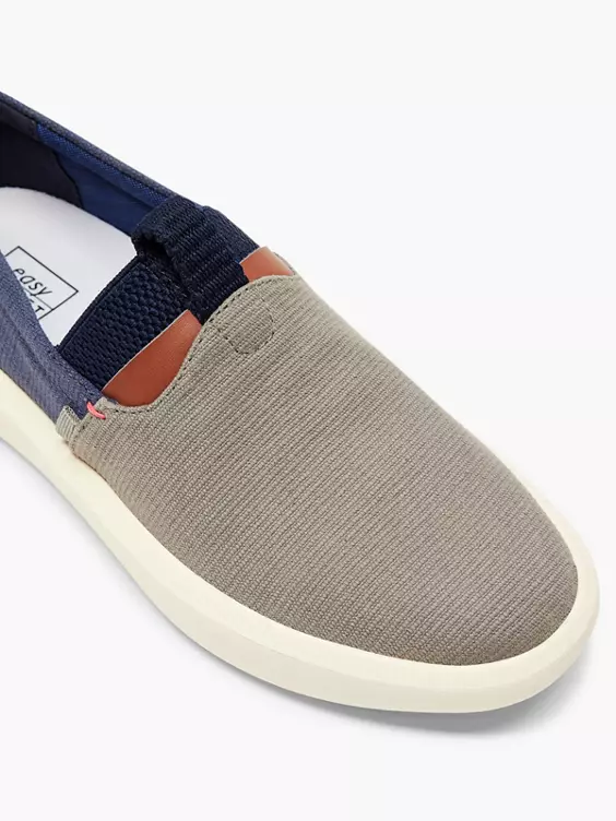 Easy Street Grijze Canvas Instapper - Afbeelding 2