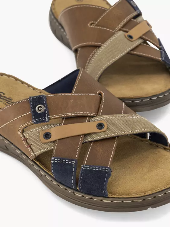 Bruine Leren Slipper - Afbeelding 5