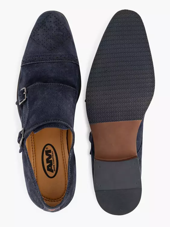 Blauwe Suéde Instapper Gespen - Afbeelding 3