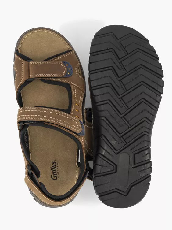 Bruine Leren Sandaal - Afbeelding 3