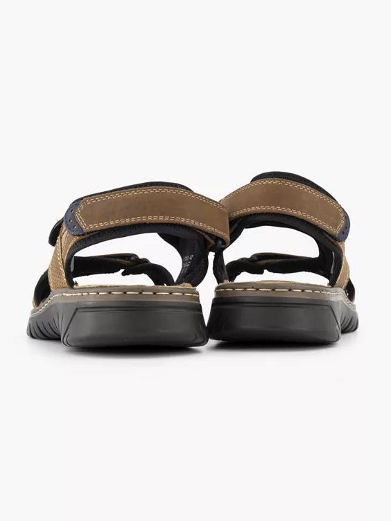 Bruine Leren Sandaal - Afbeelding 4