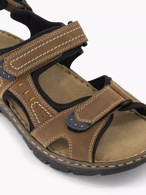 Bruine Leren Sandaal - Afbeelding 5