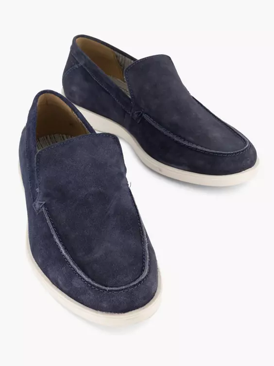 Donkerblauwe Suéde Instapper - Afbeelding 5