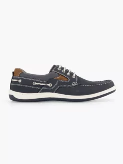 Donkerblauwe Nubuck Veterschoen