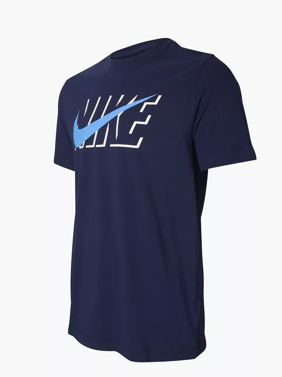 Nike Donkerblauwe NSW Tee Swoosh Block - Afbeelding 3