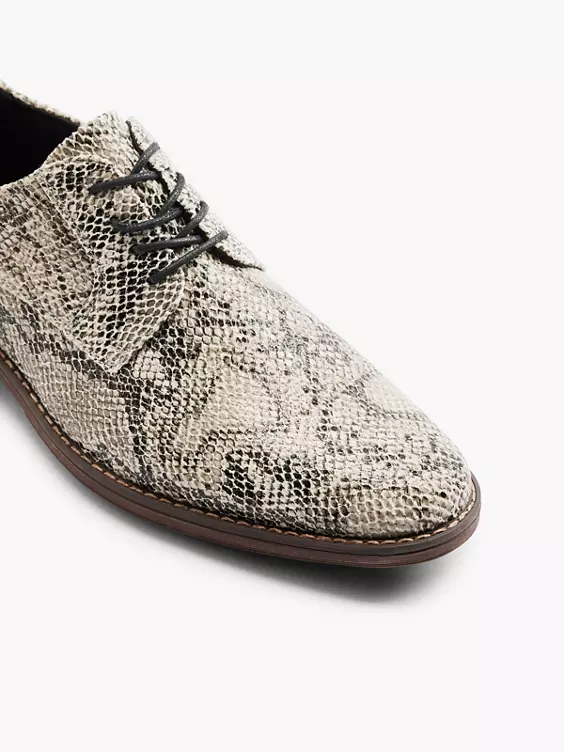 Beige veterschoen slangenprint Beige Veterschoen Slangenprint -Skechers Winkel 2197629 H2