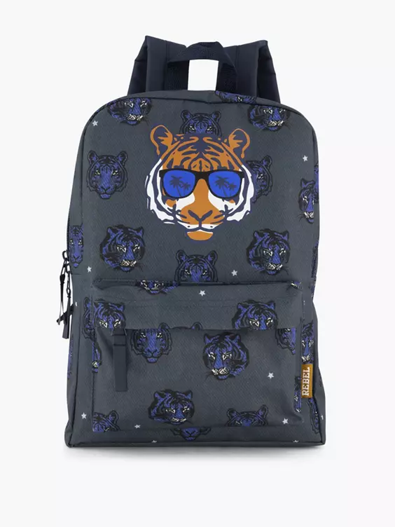 Donkerblauwe Rugzak Tijger - Afbeelding 5