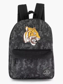 Donkergrijze Rugzak Tijger