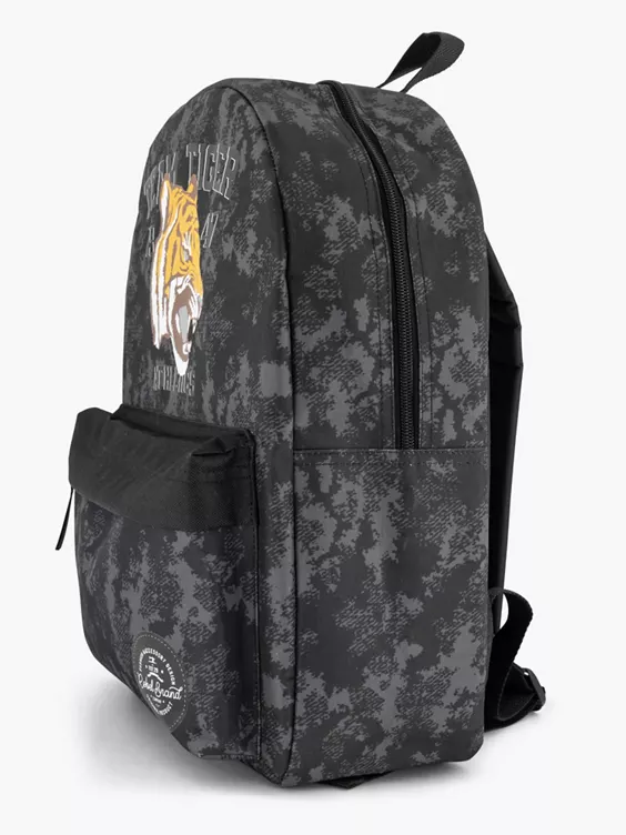 Donkergrijze Rugzak Tijger - Afbeelding 2