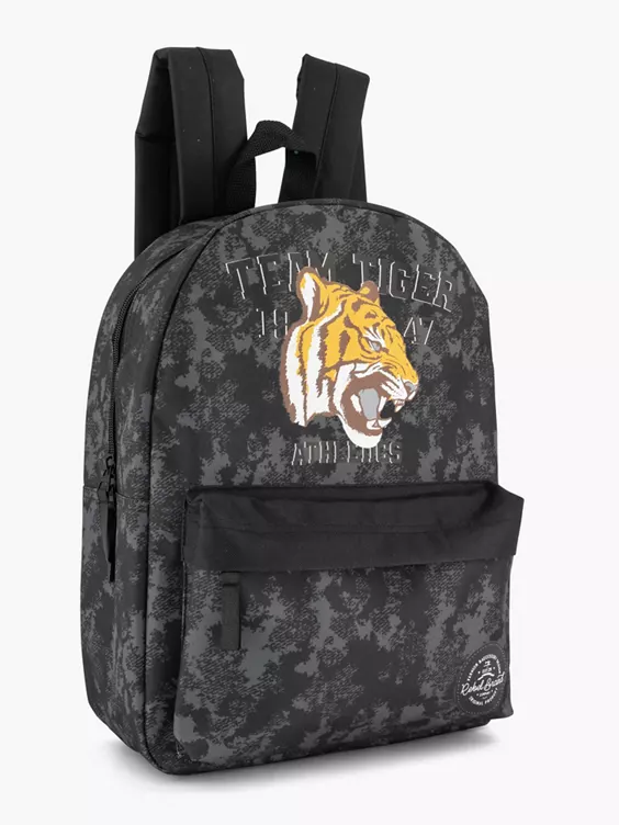 Donkergrijze Rugzak Tijger - Afbeelding 4