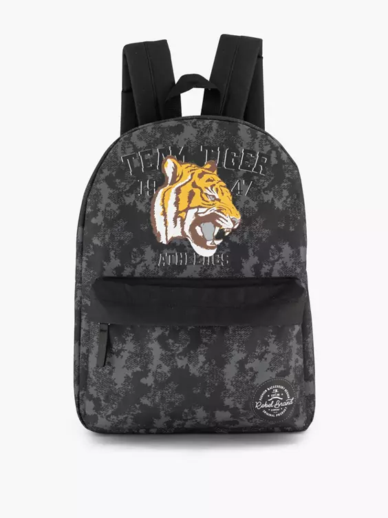 Donkergrijze Rugzak Tijger - Afbeelding 5