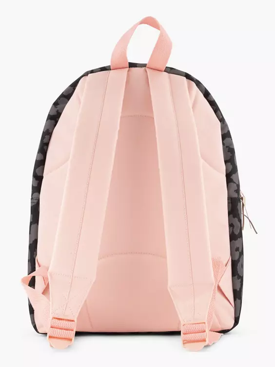 Grijze/ Roze Rugzak Panterprint - Afbeelding 3