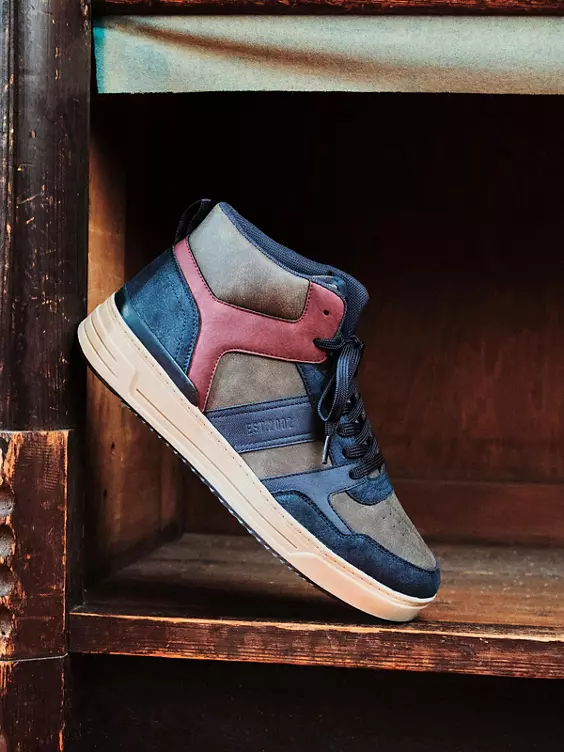 Donkerblauwe Hoge Sneaker - Afbeelding 7