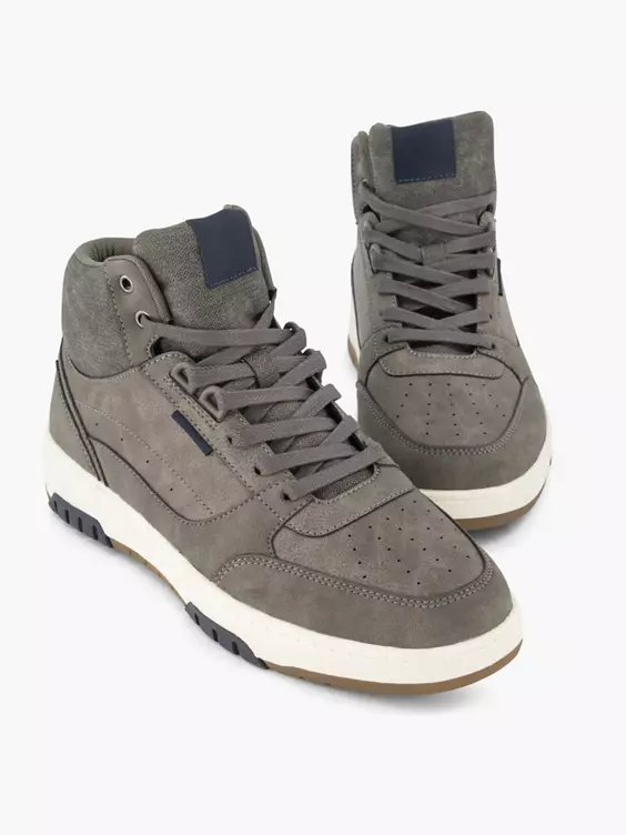 Grijze Hoge Sneaker - Afbeelding 5