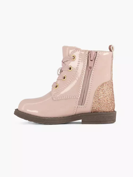 Roze Veterboot Lak - Afbeelding 2