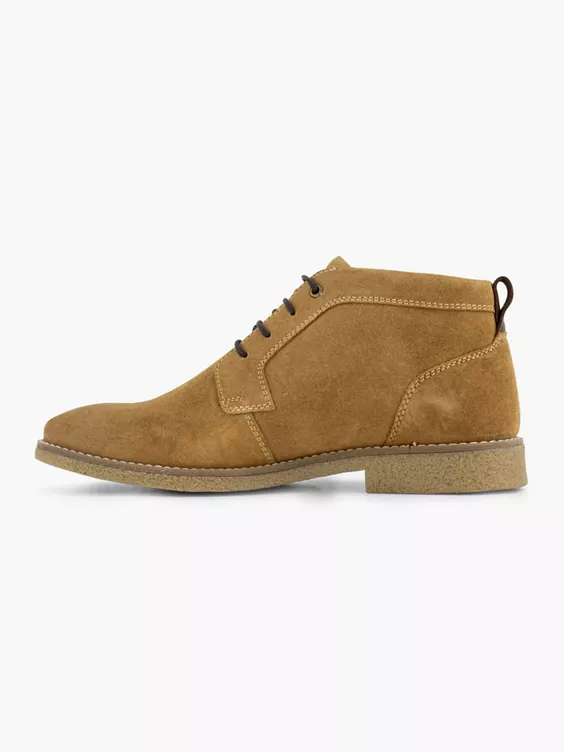 Beige Suéde Veterboot - Afbeelding 2