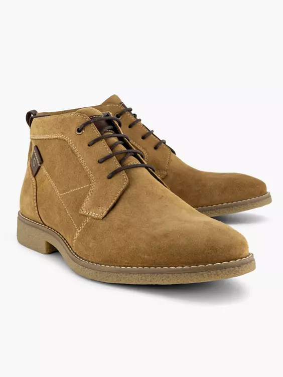 Beige Suéde Veterboot - Afbeelding 5